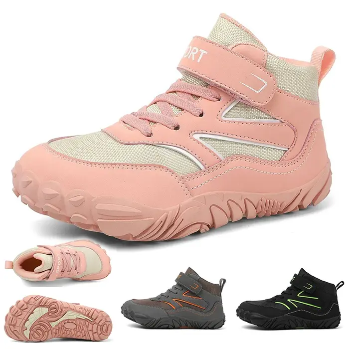 Chaussures hautes et larges pieds nus pour petits/grands enfants |   Baskets minimalistes de style d