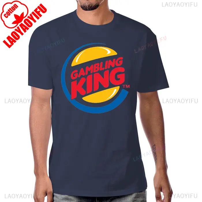 T-shirt Vegas Roulette Slot Poker en coton à manches courtes pour hommes, décontracté, style de jeu, occassions spéciales, soirée entre amis, événement de poker