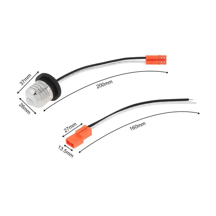 Adaptateur de douille E26 à vis mâle, base moyenne, queue de overpour plafonniers à LED, Downlight, 