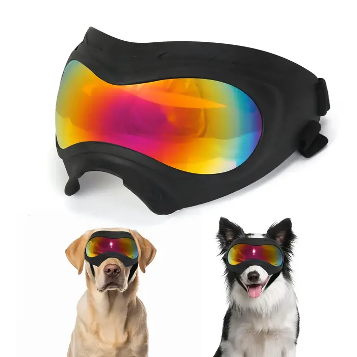 Lunettes de soleil pour chien, protection UV, coupe-vent, anti-poussière, anti-buée, pour chiens de 