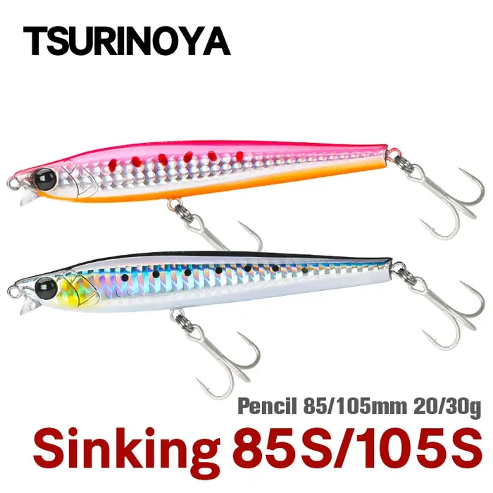TSURINOYA crayon coulant à lèvres courtes AIRAZOR 85S 105S leurre de pêche au lancer Ultra longue 85