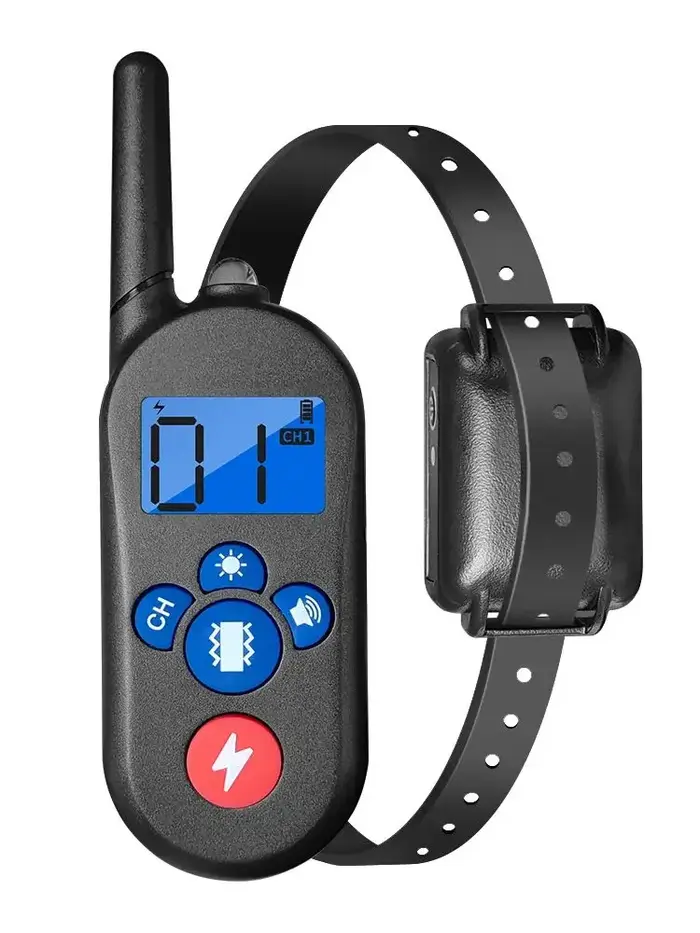 Collier de dressage pour chien avec télécommande, collier anti-choc intelligent pour chien avec 3 mo