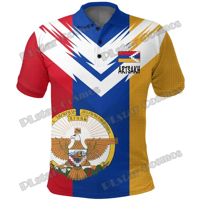 Chili & Costa Rica & El Salvador blason 3D imprimé hommes Polo été décontracté unisexe à manches cou