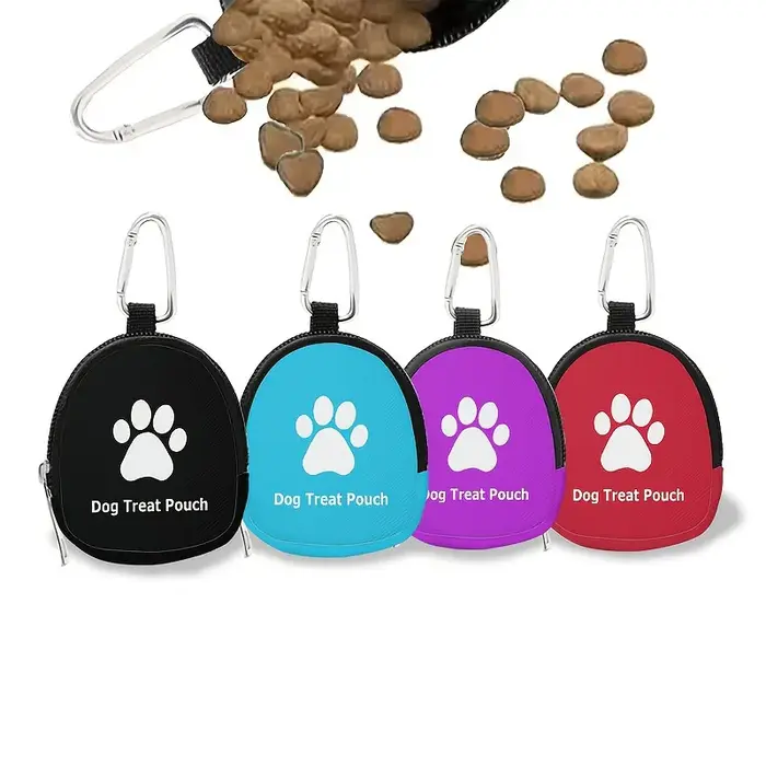 Pochette ovale pour friandises pour chats et chiens ; Pochette multifonctionnelle pour la dressage des chiens en extérieur ; Pochette à crochet ; Pochette pour clés et pièces de monnaie, accessoires p