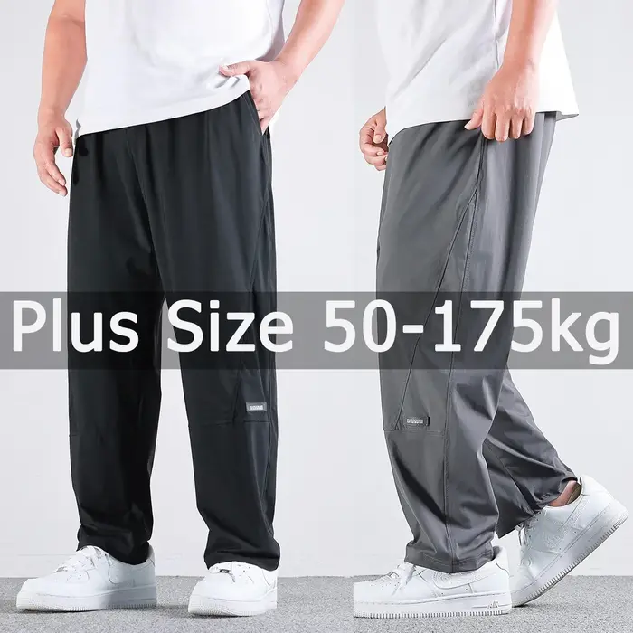 Pantalon Long Cool pour hommes, grande taille 8XL 9XL 10XL 50-175kg, coupe droite, grande taille, pa