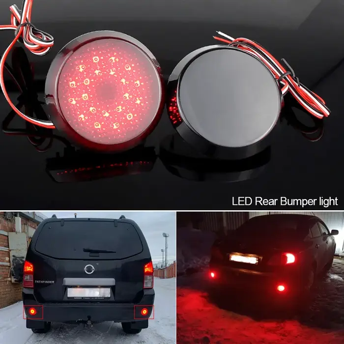 2 pièces LED feux réflecteurs de pare-chocs arrière pour Toyota Corolla 2008-2010 pour Nissan Qashqa
