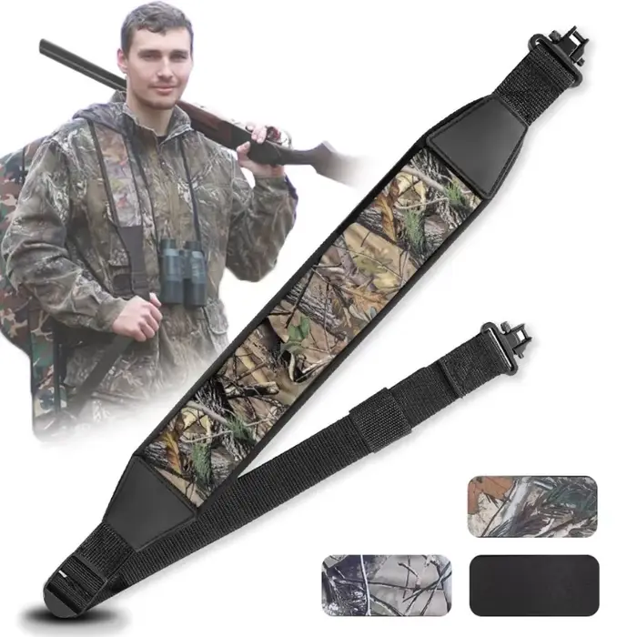 Étuis de chasse harnais à 2 points avec émerillons épaulettes durables longueur de la sangle d'épaule bretelles réglables en Nylon
