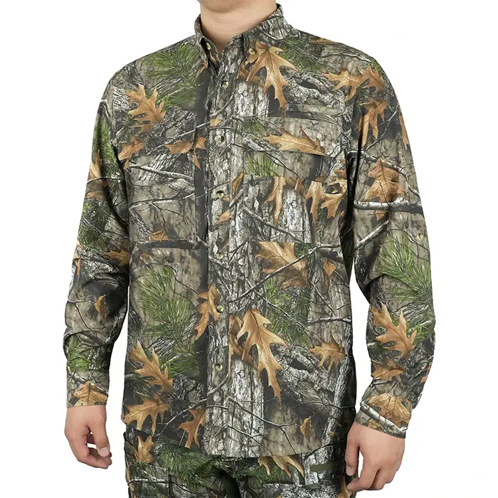 Chemise de chasse en plein air pour hommes, Protection solaire à séchage rapide, respirante et légèr