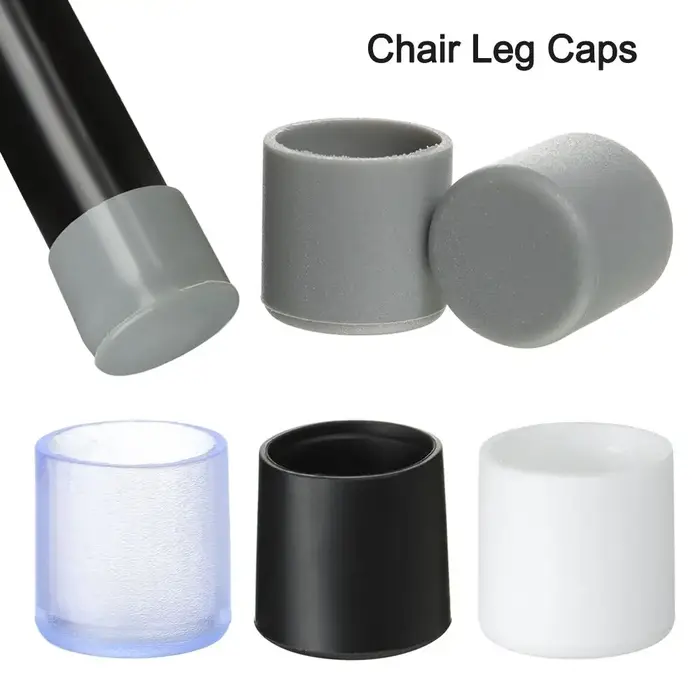 Coussinets en silicone coordonnants pour pieds de chaise en PVC, housses rondes astronomiques, prote