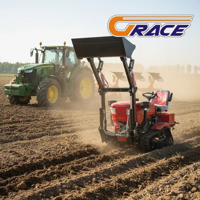 Tracteur agricole à chenilles professionnel en promotion, équipement durable pour le travail du sol agricole, livraison gratuite