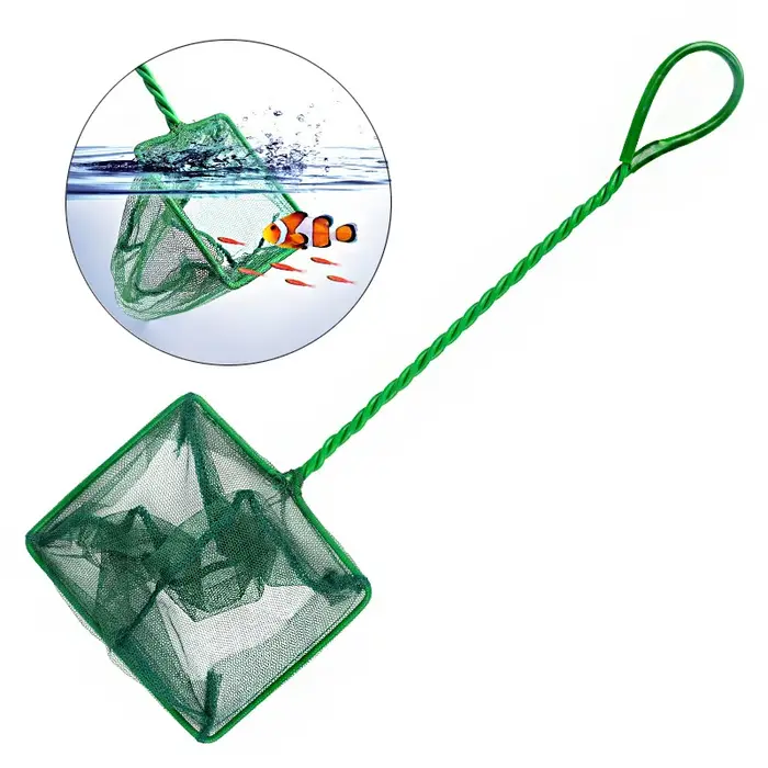 Filet à main en plastique vert pour pêche en plein air et maintenance d'aquariums occasions spéciales