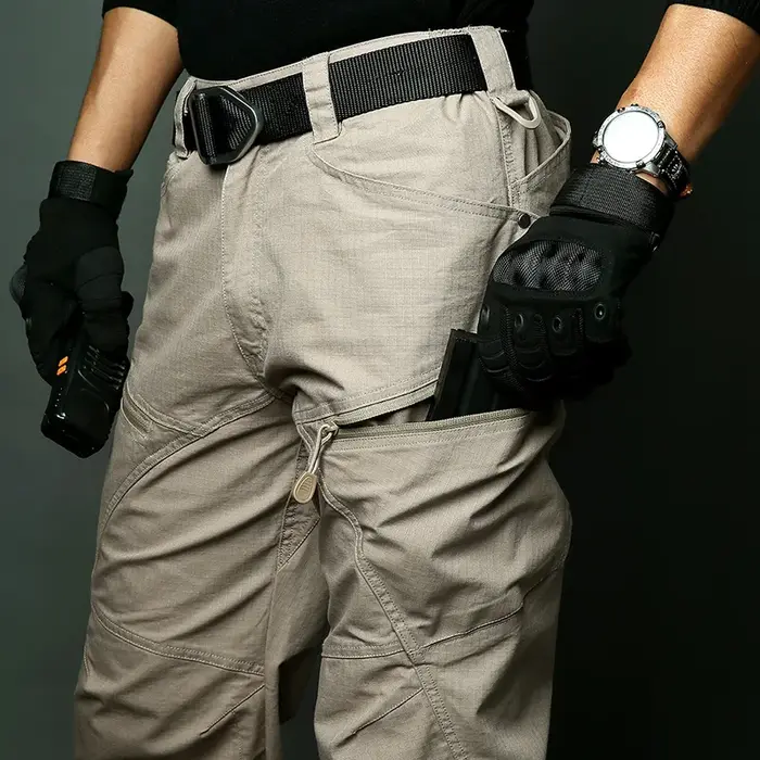 Pantalon cargo tactique stretch résistant à l'eau pour chasse et randonnée en toutes saisons