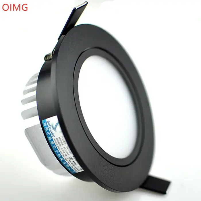 Dimmable LED COB projecteur plafonnier AC85-265V 5W 7W 9W 12W 15W 18W 20W aluminium encastré Downlig