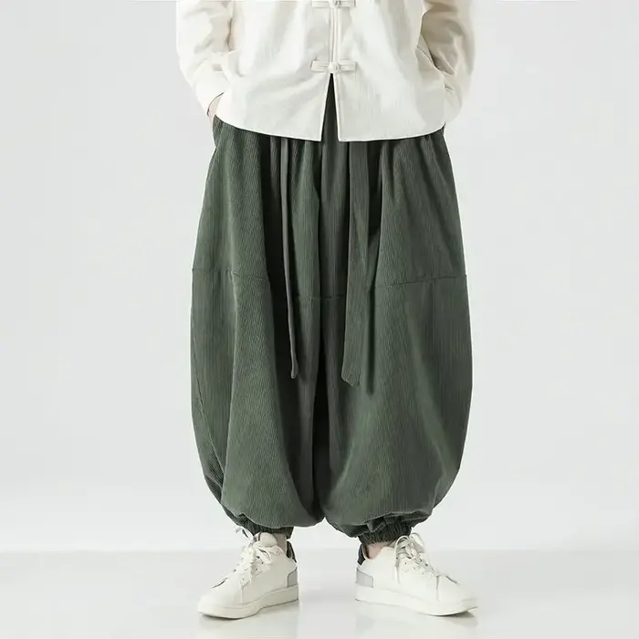 Pantalon oversize streetwear élastique large chasse homme femme automne couleur camouflage