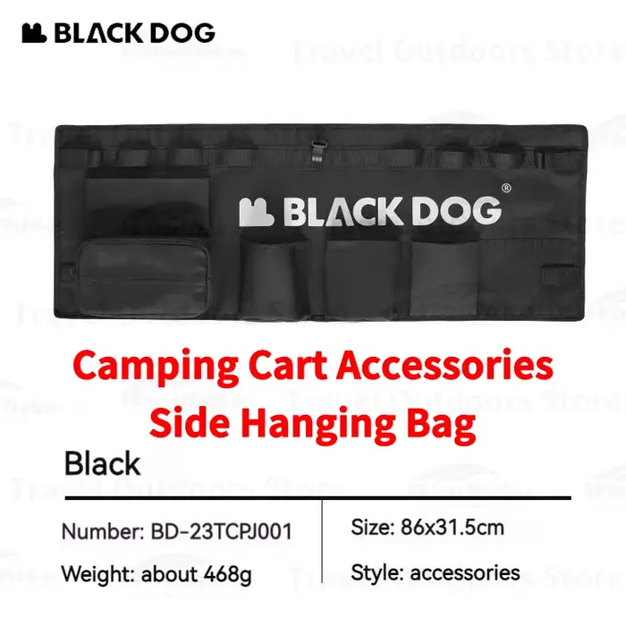 Chariot pliable BLACKDOG pour camping, équipement de remorque, grande capacité, fournitures de plein