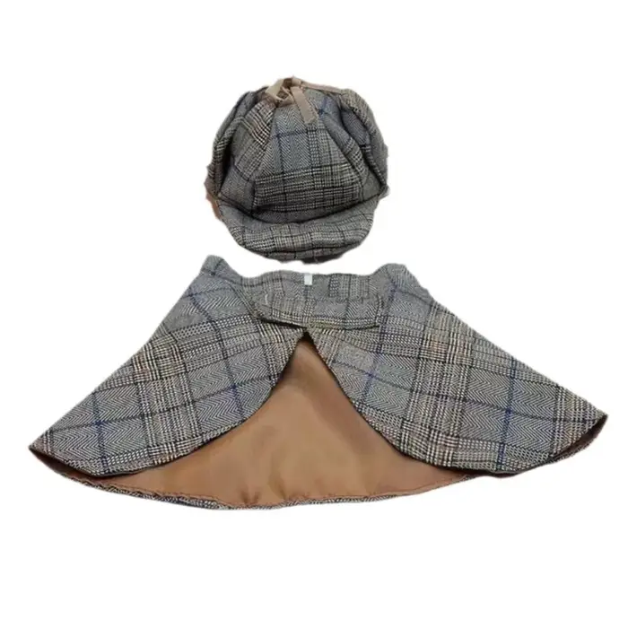 Ensemble de costumes de détective pour animaux de compagnie, sans manches, beau animal de compagnie,