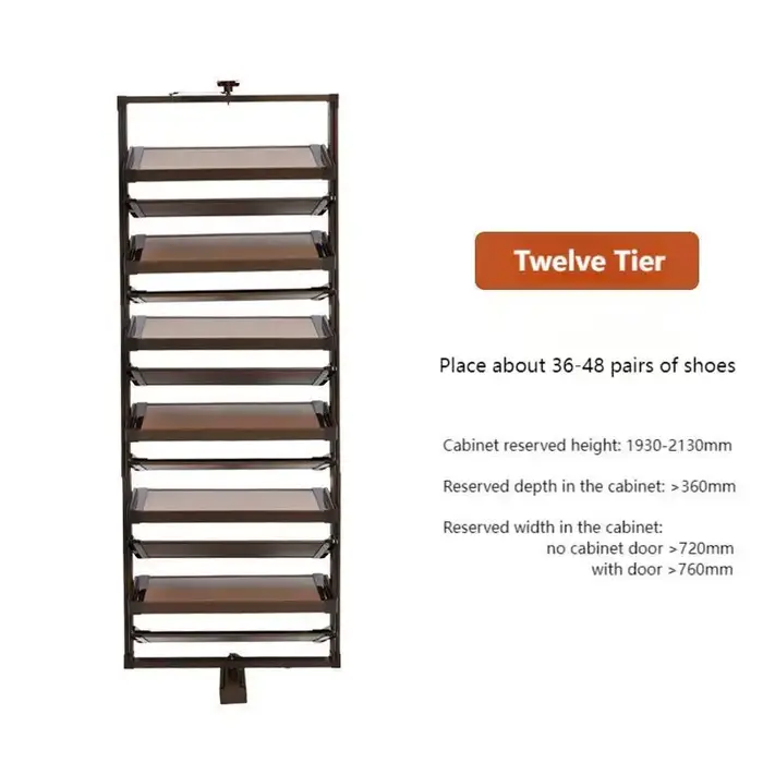 Économie de place 360 °   Étagère à chaussures rotative, organisateur de rangement pour porte-chauss