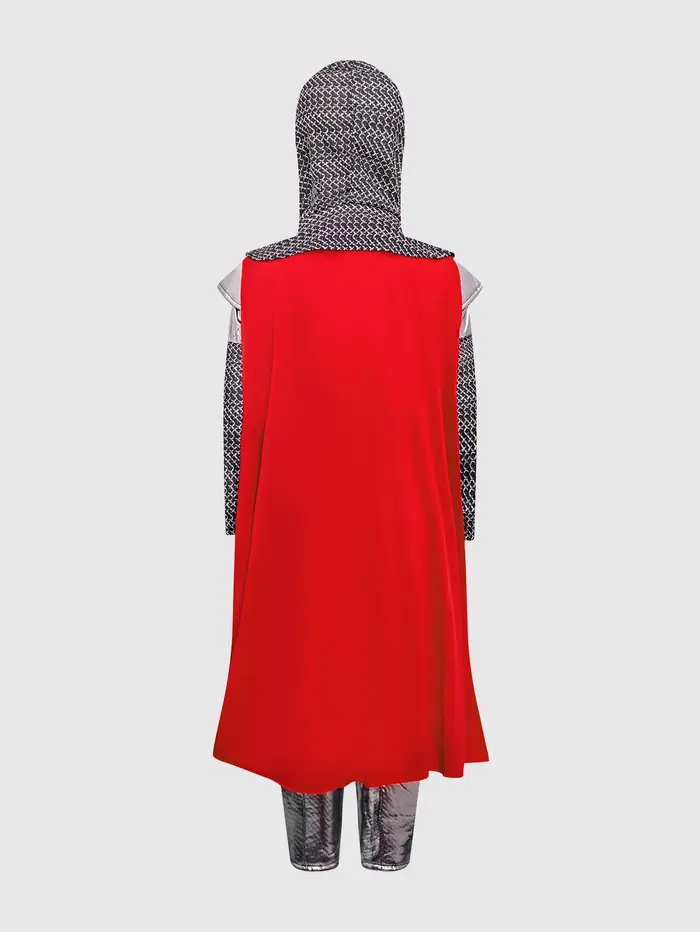Costume de Chevalier Templier Médiéval pour Enfants, Tenue de Guerrier Croisé d'Halloween pour Garço