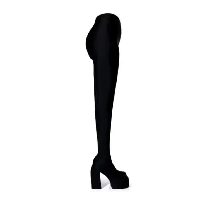 Combinaison élastique imperméable à tête carrée pour la fête de course, bottes de gril, bottes à tal