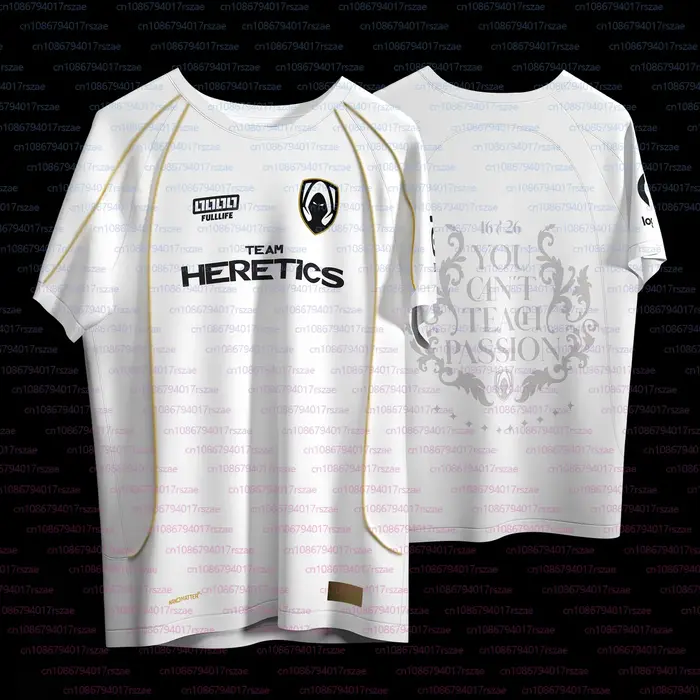Nouveau 2026 uniforme équipe hérétique maillot hommes mode Esports Club Fans T-shirt LOL LEC jeu t-s