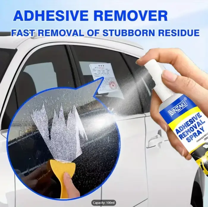 Spray décolleur de colle - Idéal pour dissoudre rapidement les résidus d'adhésif sur les fenêtres, l