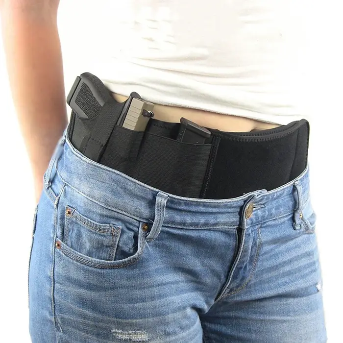 Étui tactique pour pistolet ventral avec sac de téléphone caché pour chasseurs et défense personnelle occaions extérieures