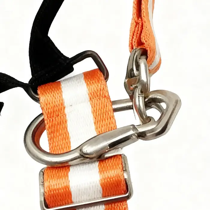 Sangle de traction lourd devoir pour cerf avec poignée antidérapante - corde réfléchissante orange durable