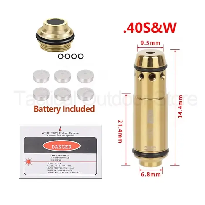 Cartouche de tir à sec laser 9x19mm 9mm pour entraînement au laser, compatible 7.62x39 380ACP 40S&W 