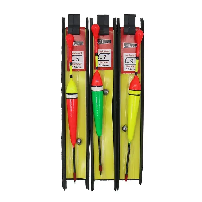 Ensemble de flotteurs de pêche, bouée Bobber, bâton lumineux, flotteurs, mélange de tailles, couleur