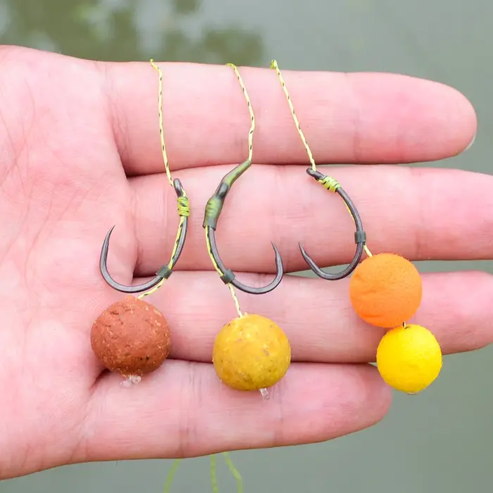 Hirisi 50 pièces Crochets de pêche en acier inoxydable, revêtement à haute teneur en carbone, engins