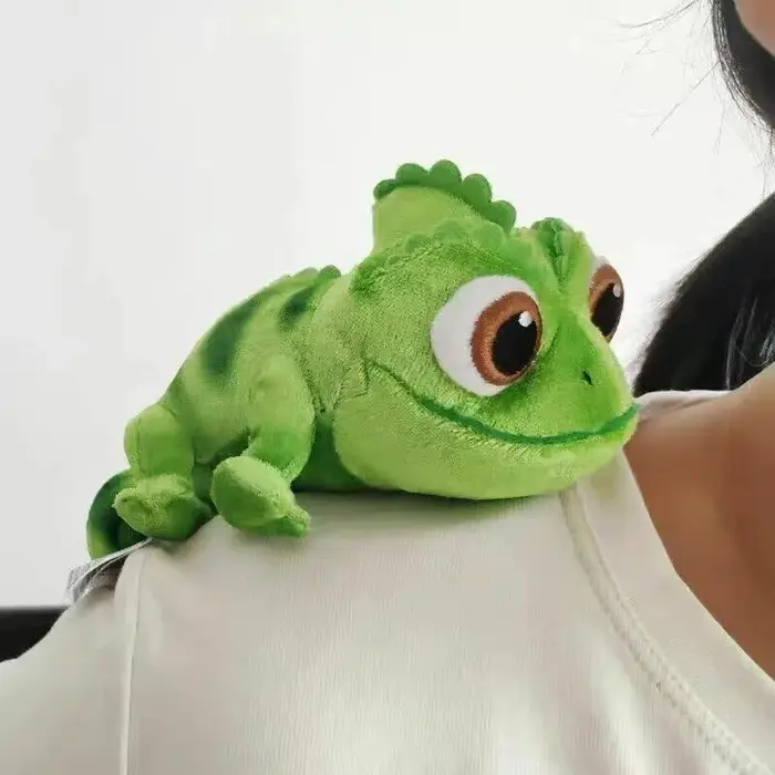 Pascal Raiponce Caméléon Peluche Poupée Pascal Animaux En Peluche Poupée Pascal Raiponce Épaule Léza