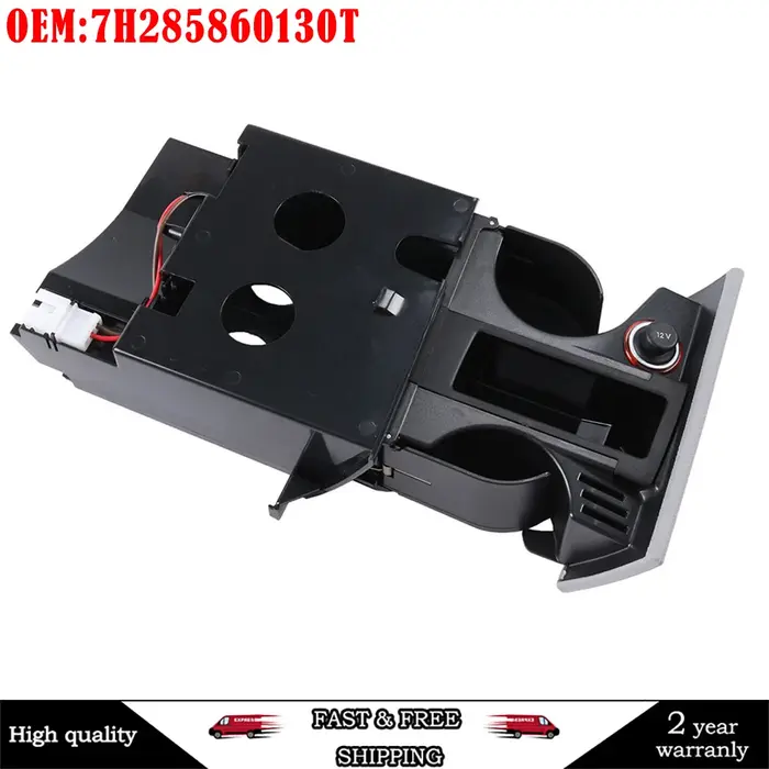 Cendrier pour conduite à droite, porte-gobelet, support pour VW T5 Transporter, porte-monnaie, clics