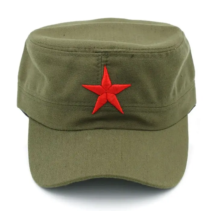 Chapeau étoile rouge, couleurs unies, casquette militaire, chapeau de cadet, conception de cadets, c