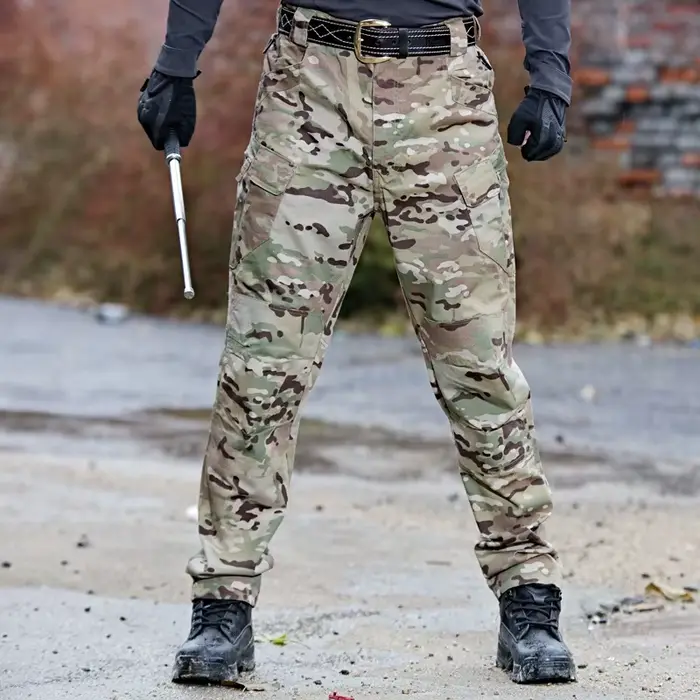 Pantalon tactique chasse camouflage SWAT imperméable multi-poches cargo outdoor 2024