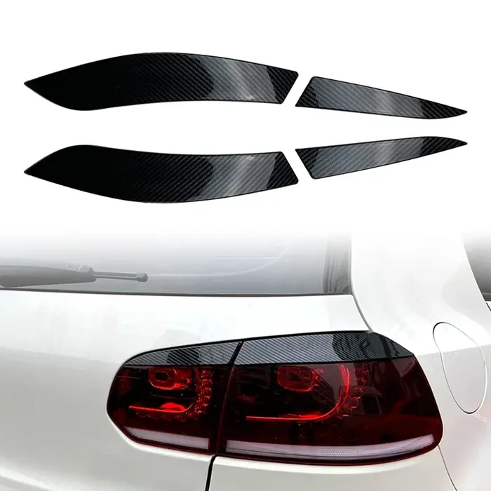 Kit de 4 garnitures décoratives pour feux arrière de voiture, pour VW Golf MK6 2008-2013, pour Volks