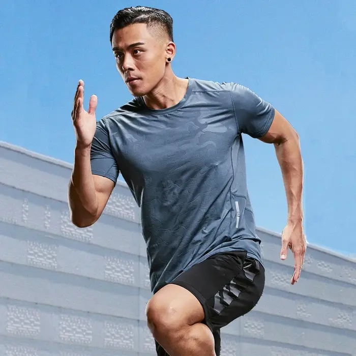 Ice InjT-Shirt à manches courtes pour hommes, maillot de corps de sport, chemises minces, col rond, 