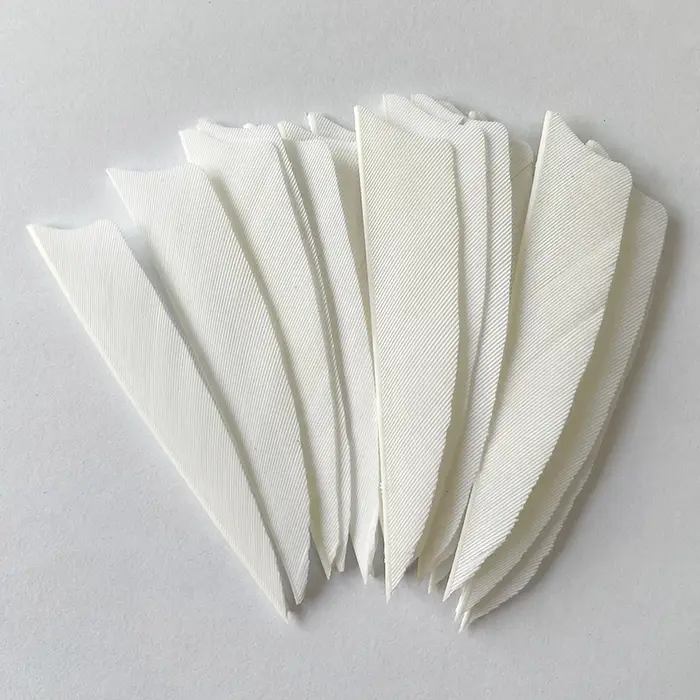 100 pièces hi-q 3 pouces dinde flèche plumes bouclier coupe chasse tir à l'arc Fletching pour arc Fl