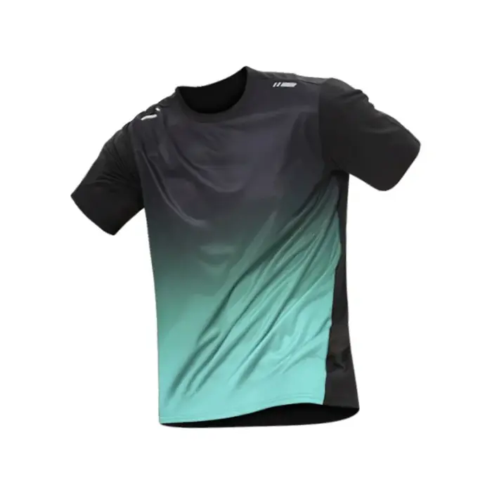 Vêtements de sport pour hommes, manches courtes et shorts en soie glacée, vêtements de course, T-shi