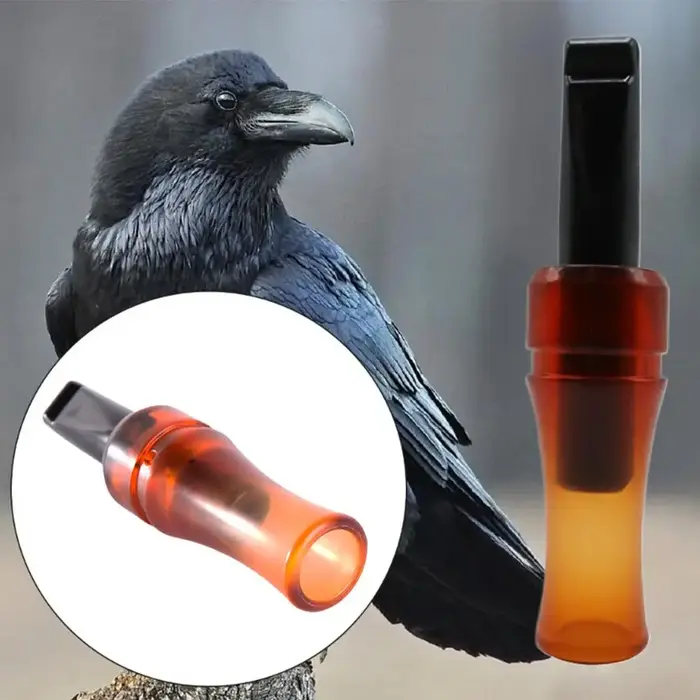 Sifflet appel corbeaux réaliste - Outil de chasse authentique pour attirer corvidés efficacement