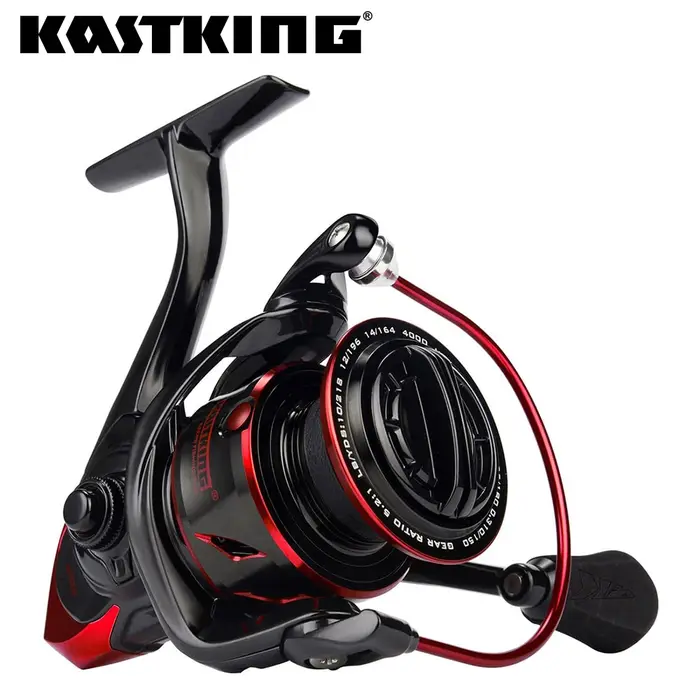 KastKing – moulinet de pêche à tambour fixe Sharky III, équipement innovant et résistant à l'eau, av
