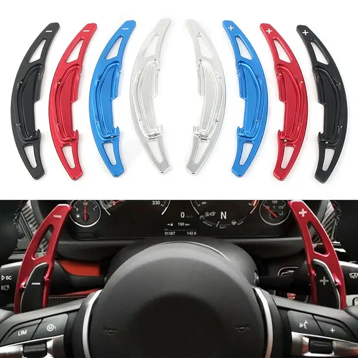 Pour BMW M2 F87 M3 F80 M4 F82 M6 F06 F12 2016 2017 manettes de vitesse au volant Extension de palett