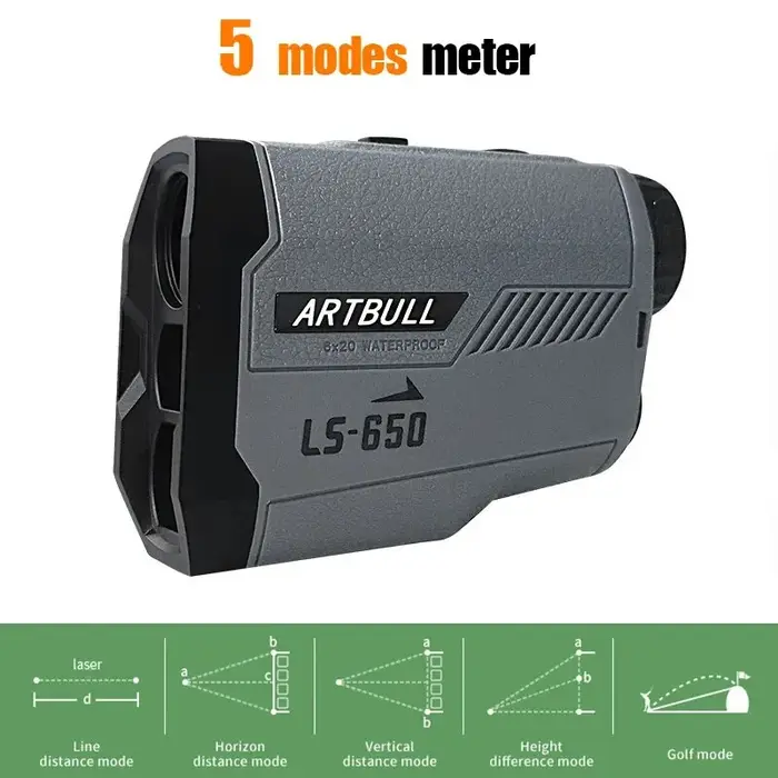 Télémètre laser ARTBULL 1000m pour chasse et télescope golf 650m avec compensation en pente et verrouillage du drapeau