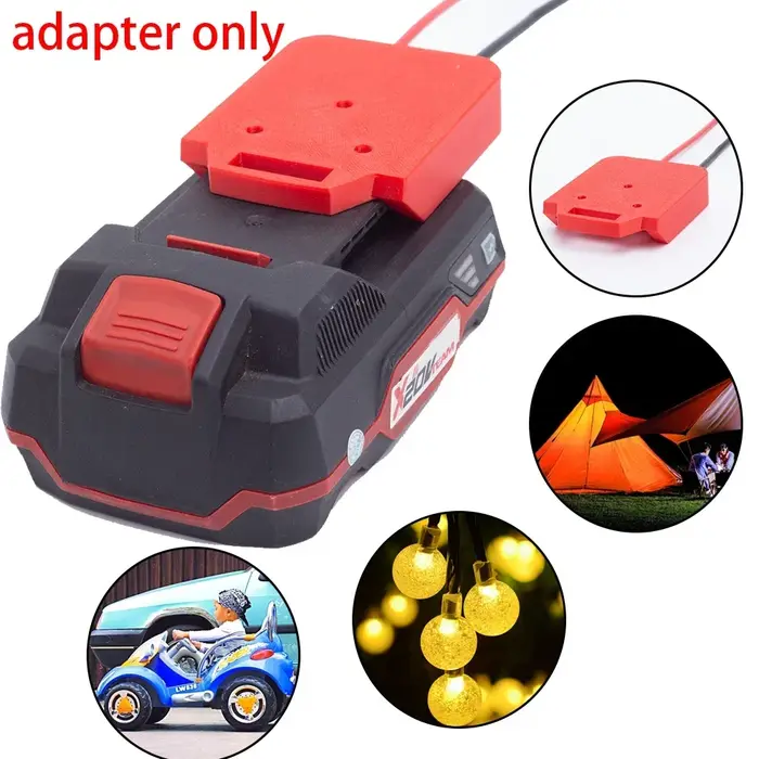 Adaptateur de bricolage de batterie de roue motrice pour adaptateur au Lithium Parkside Lidl X20V Te