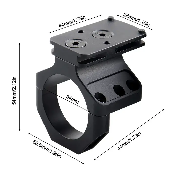 Accessoires DE montage DE chasse, portée DE fusil 34mm, support en aluminium 6063, Base DE visée à p