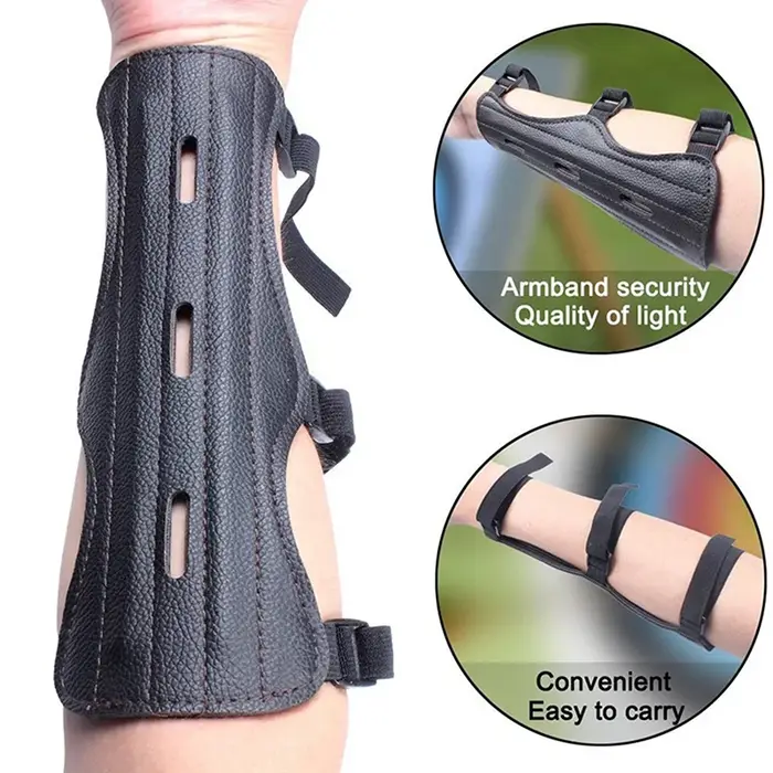 Safe réglable arc flèche chasse tir accessoires d'entraînement protecteur cuir équipement de tir à l