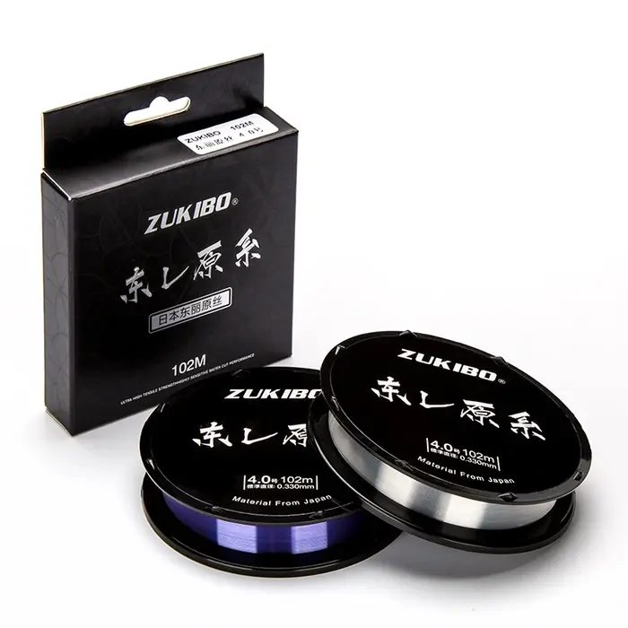 ZUKIBO Toray 102M ligne de pêche en Nylon revêtement fluorocarbone 1-16KG 0.11-0.45mm ligne de pêche