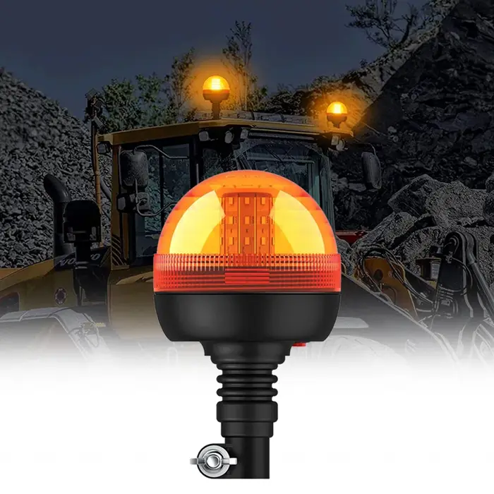 Voyant d'avertissement rotatif LED pour camion tracteur John Deere clignotant ambre lampe stroboscop