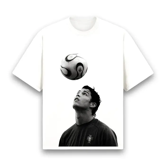 T-shirt graphique rétro Cristiano Ronaldo pour hommes et femmes, vêtements d'été en coton, mode déco