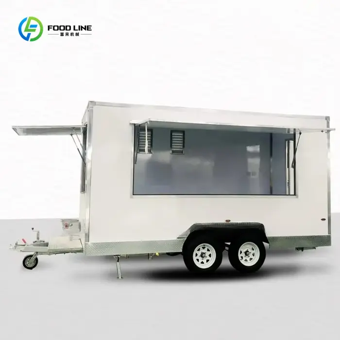 Camion de nourriture Mobile entièrement équipement, remorque de Concession de camions de crêpes rapi
