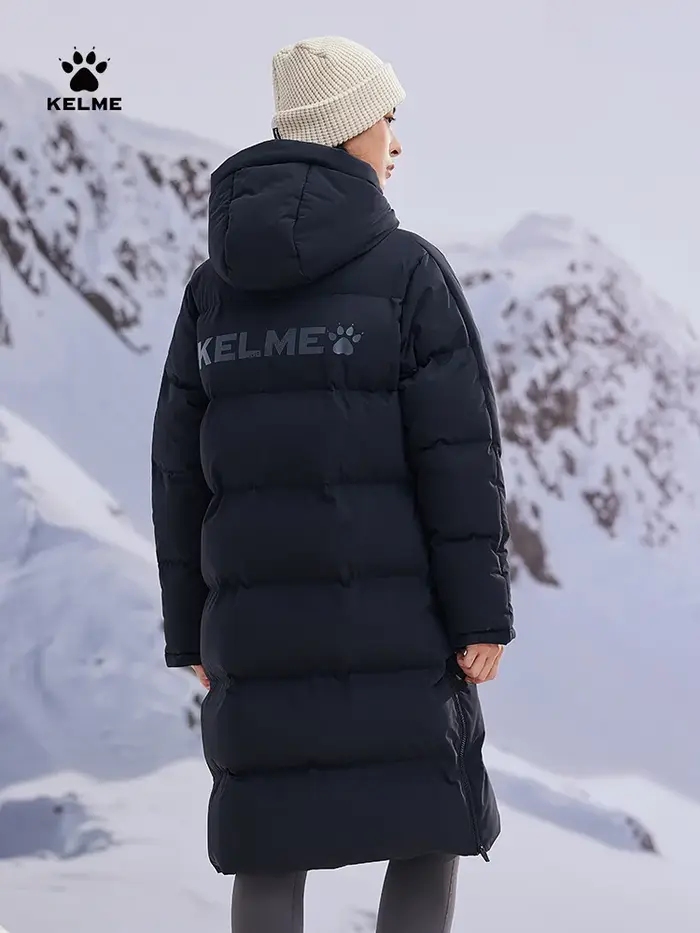 Kelme veste longue en coton à capuche pour les sports d'entraînement de Football pour femmes, veste 